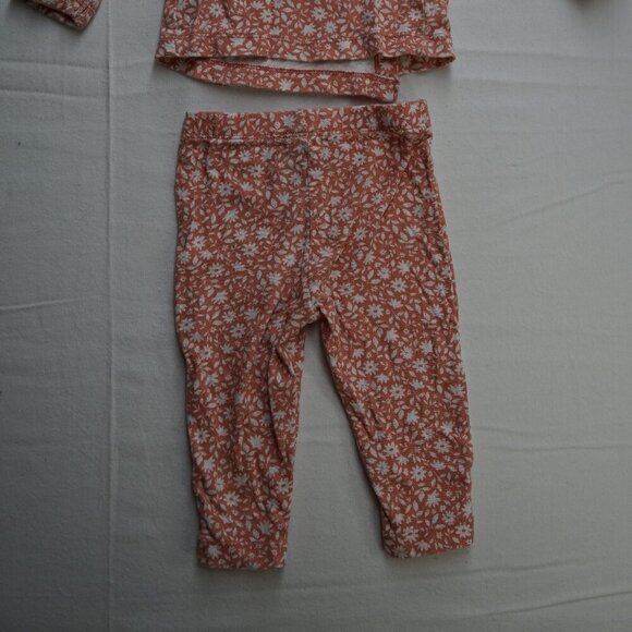 Carter's Baby Girl's Matching Set, Kimono Wrap Top and Pants, Pink, Size 6m - Picture 5 of 5